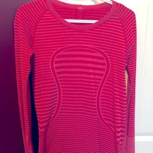 Lululemon Swiftly Tech Long Sleeve - pink/fushia - Size 10